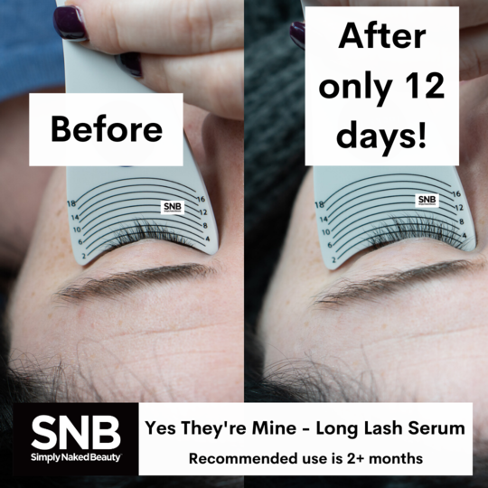 simply naked beauty yes they're mine lash growth serum before and after photo